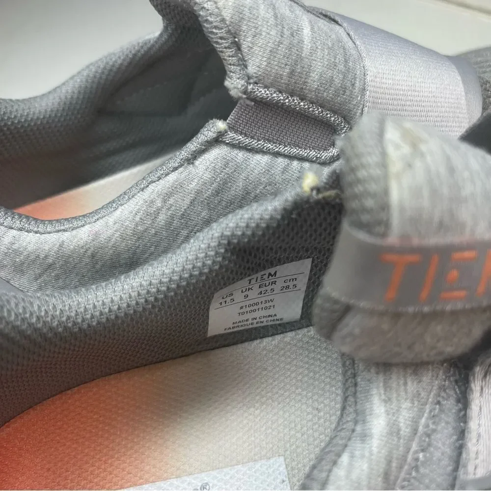 TIEM Slipstream Grey Cycling Shoes Slip On Breathable Mesh Womens Size 11.5 - Picture 8 of 9